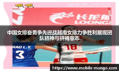 中国女排奋勇争先迎战越南女排力争胜利展现团队精神与拼搏意志