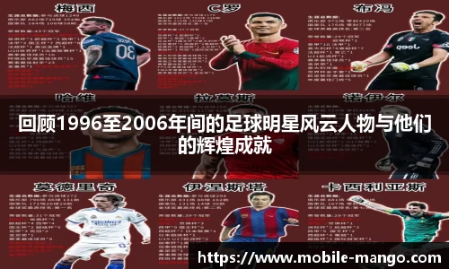 回顾1996至2006年间的足球明星风云人物与他们的辉煌成就