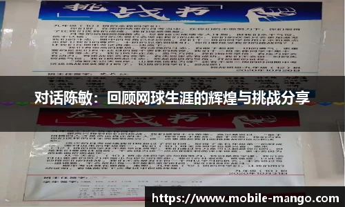 对话陈敏：回顾网球生涯的辉煌与挑战分享